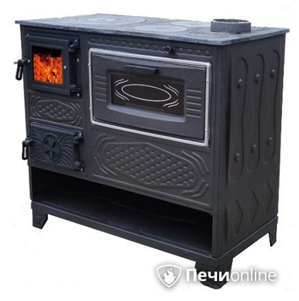 Отопительно-варочная печь МастерПечь ПВ-05С с духовым шкафом, 8.5 кВт в Реже
